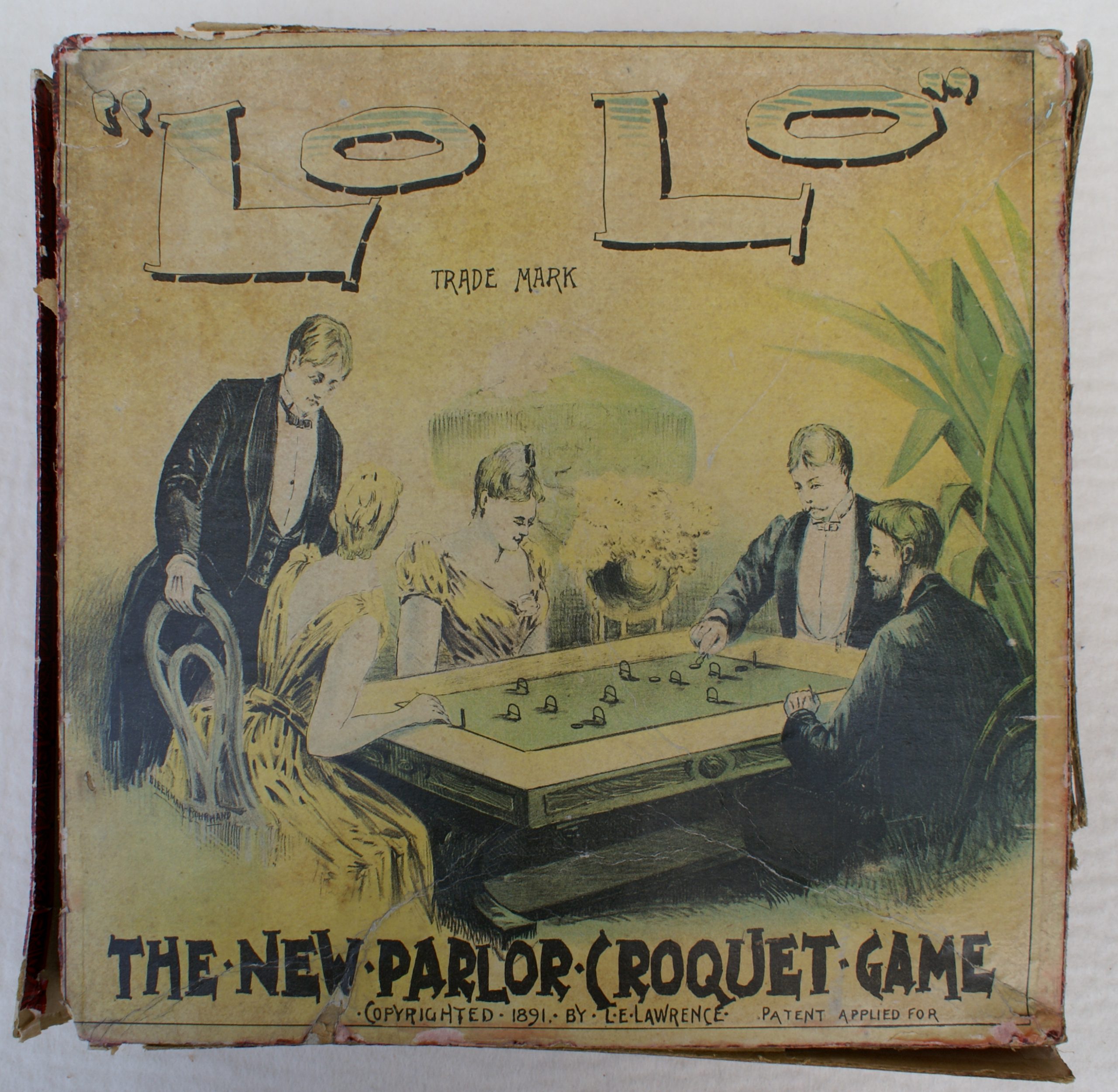 Tucker Tw ID • HOR-02 — AGPI ID • G-29861 — publisher • E. I. Horsman — title • "LO LO" THE NEW PARLOR CROQUET GAME — notes • "LO LO" THE NEW PARLOUR CROQUET GAME