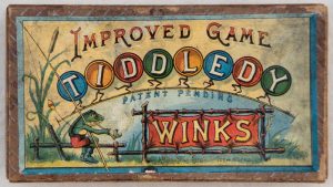 Tucker Tw ID • MCL-02v1c4 — publisher • McLoughlin Bros., New York — title • IMPROVED GAME TIDDLEDY PATENT PENDING WINKS