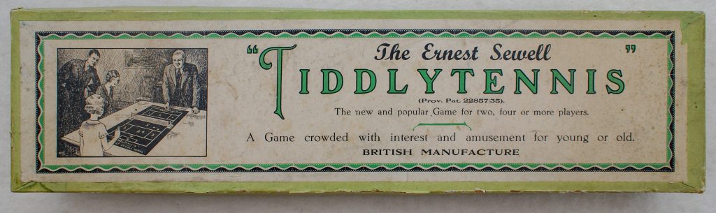 Tucker Tw ID • SEW-02 — publisher • Ernest Sewell — title • "TIDDLYTENNIS"