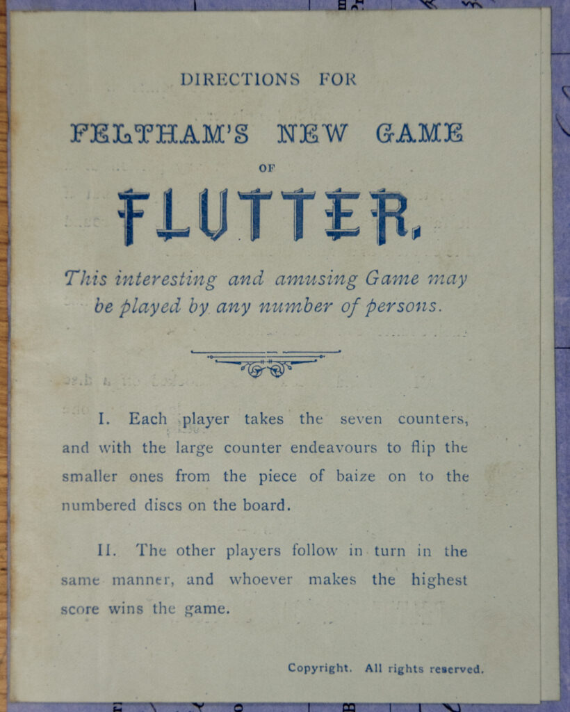 Tucker Tw ID • FEL-01 — publisher • Feltham & Co. (Barbican, London) — title • Flutter