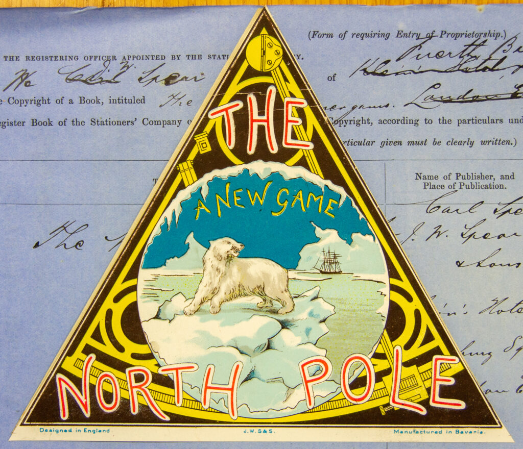 Tucker Tw ID • SPE-72 — publisher • J. W. S. & S. (Bavaria) — title • A NEW GAME THE NORTH POLE