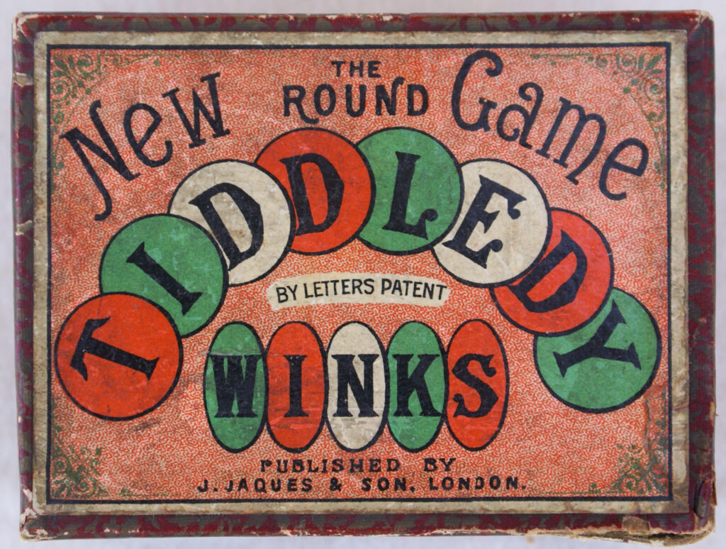 Tucker Tw ID • JAQ-02v5c2 — AGPI ID • G-30724c2 — publisher • J. Jaques & Son (London) — title • THE New ROUND Game TIDDLEDY WINKS — notes • By Letters Patent.