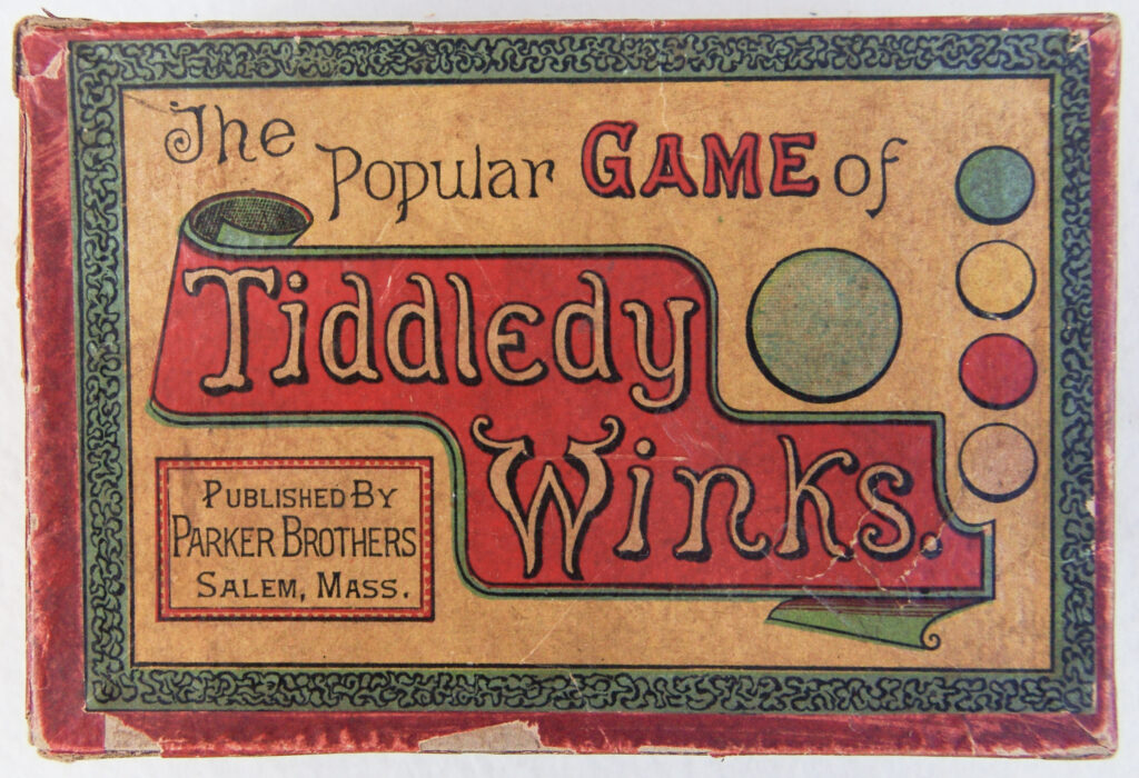Tucker Tw ID • PBR-29v2 — publisher • Parker Brothers (Salem, Massachu — title • The Popular GAME of Tiddledy Winks.