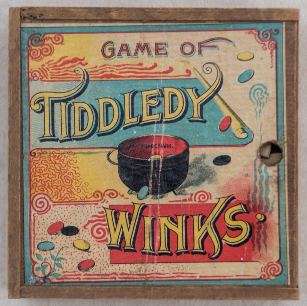 Tucker Tw ID • BLI-01c3 — publisher • R. Bliss — title • GAME OF TIDDLEDY WINKS