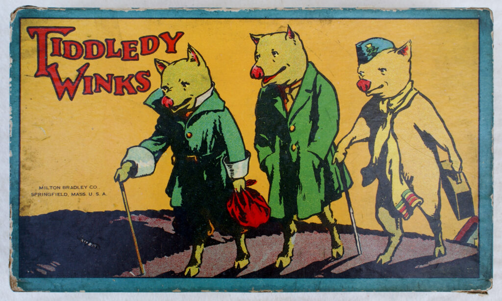 Tucker Tw ID • BRA-20c2 — AGPI ID • G-29825c1 — publisher • Milton Bradley Co. (Springfield, — title • TIDDLEDY WINKS — notes • Publisher catalog number: 4592. — keywords • game, game cover, gc-image