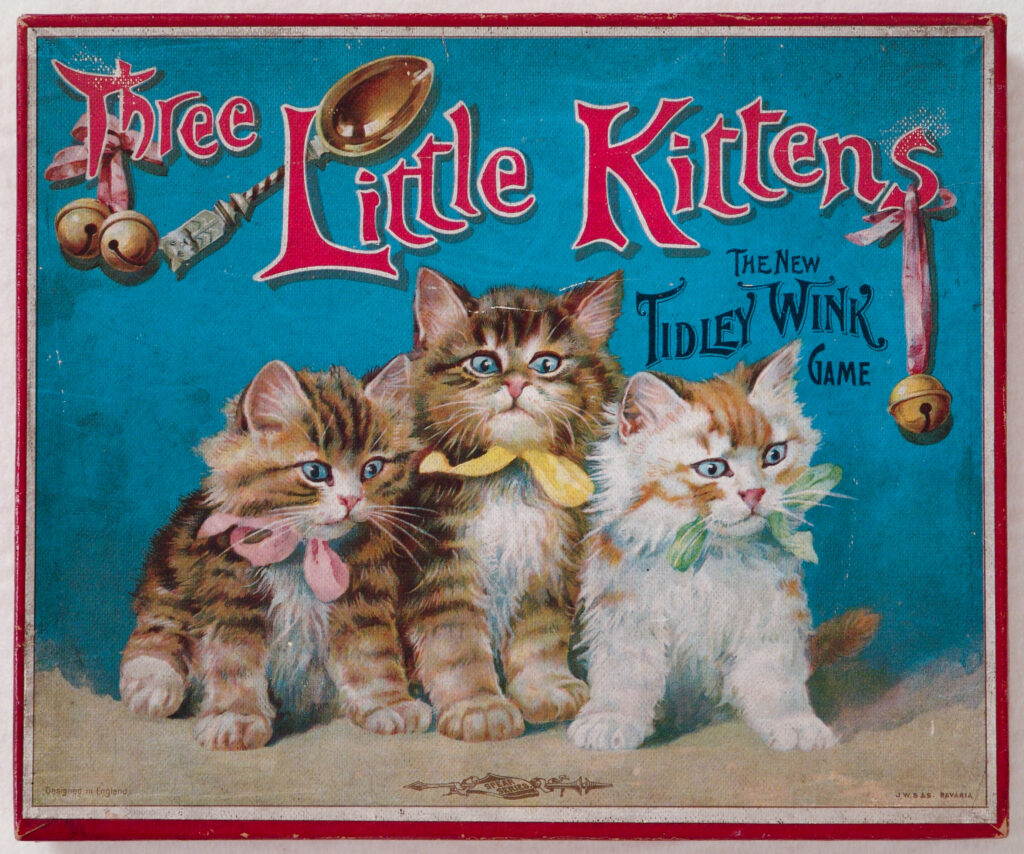 Tucker Tw ID • SPE-14 — AGPI ID • G-30238 — publisher • Rick Tucker — title • Three Little Kittens - THE NEW TIDLEY WINK GAME — notes • Spear Series, J. W. S & S. Bavaria (J. W. Spear & Son) — keywords • game, game cover, gc-image