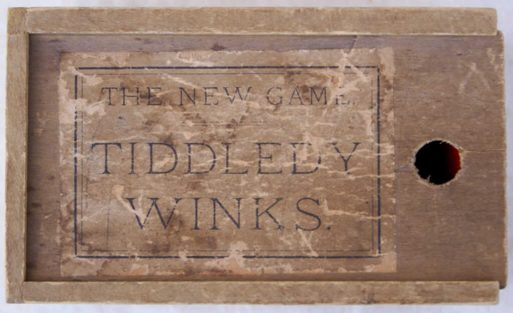 Tucker Tw ID • UNK-097c1 — publisher • )unknown) — title • THE NEW GAME TIDDLEDY WINKS