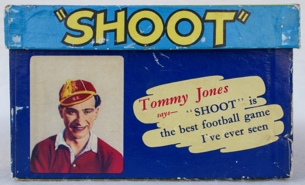 Tucker Tw ID • BER-03c1 — publisher • Berwick (Liverpool, England) — title • "SHOOT" - THE FAMOUS INDOOR FOOTBALL GAME